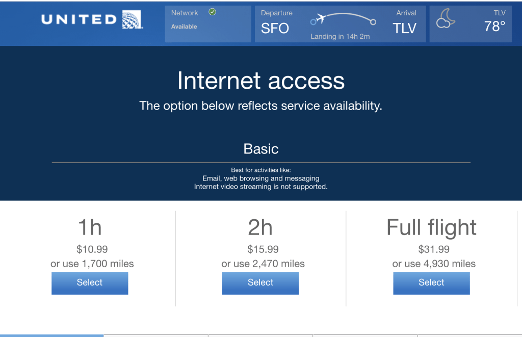 How Much Does Wifi Cost on United Airlines?