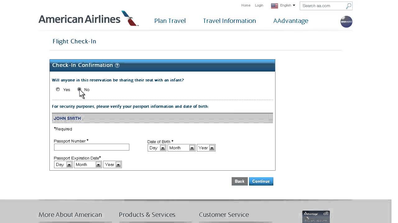 Can You Check in Online for International Flights American Airlines?