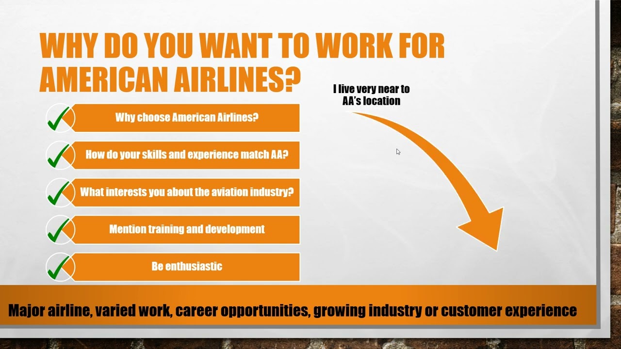 Why Work for American Airlines?