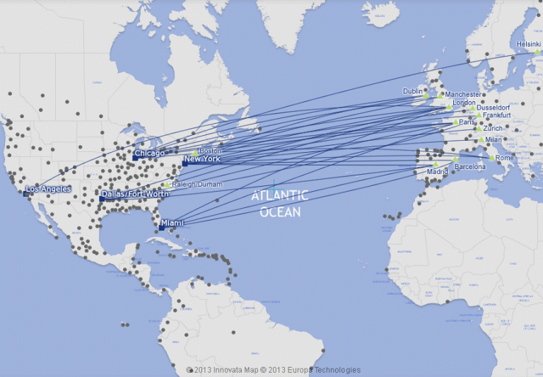 Where American Airlines Flies In Europe?