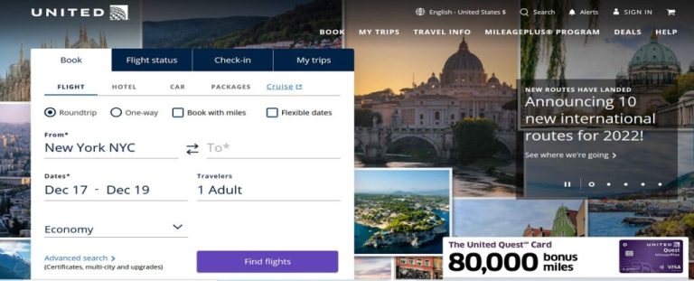 How To Book A Flight On United Airlines?