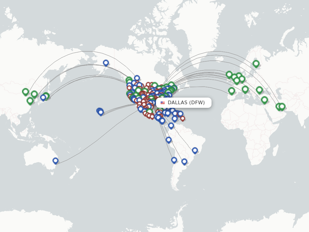 Where Does American Airlines Fly Direct From Dfw?