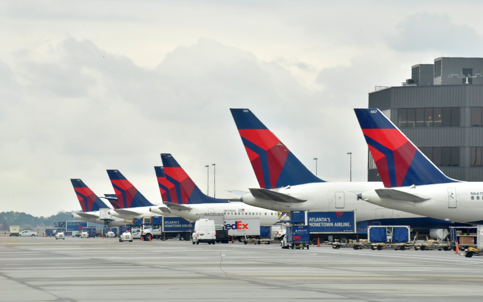 Where is Delta Airlines in Atlanta Airport?