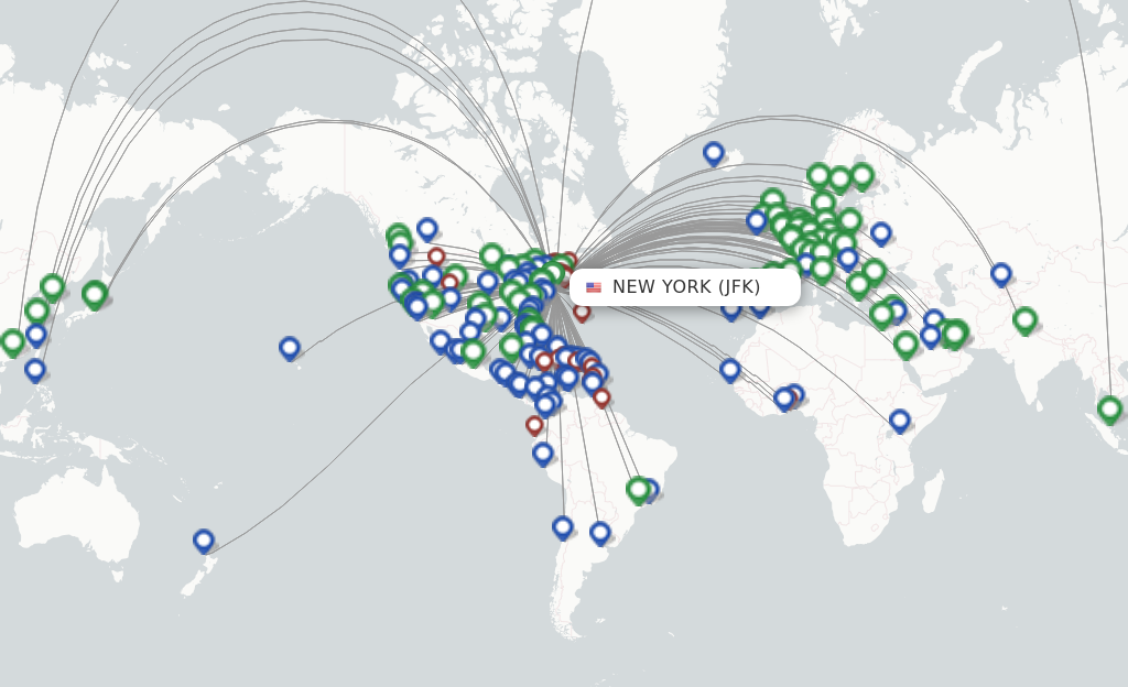 Where Does American Airlines Fly Direct From Nyc?