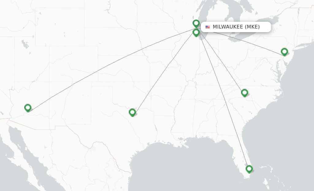 Where Does American Airlines Fly Direct From Milwaukee?