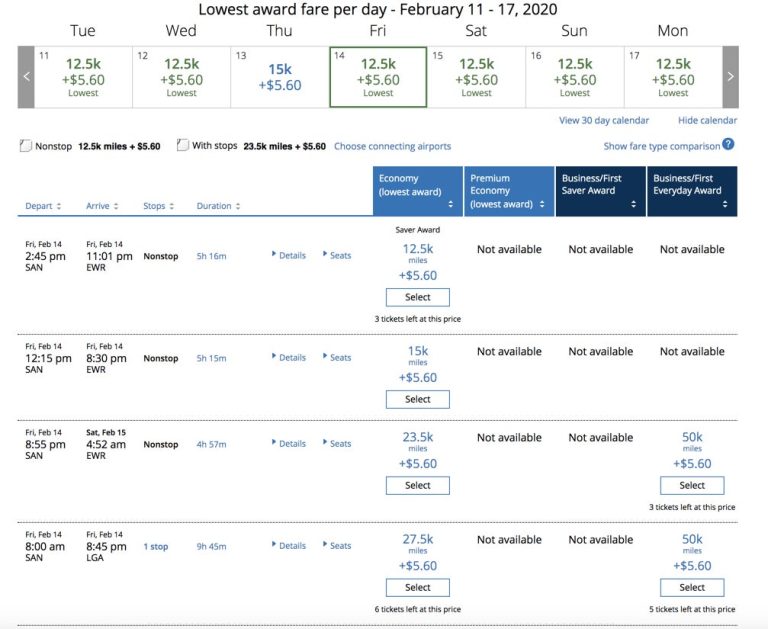 How Many United Airlines Miles For A Free Ticket?