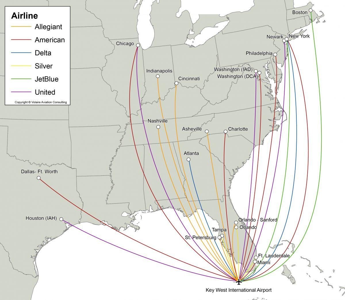 Does Delta Airlines Fly to Key West Florida?