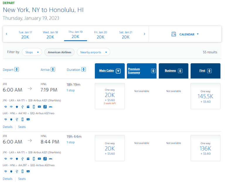 How Many American Airlines Miles To Hawaii?