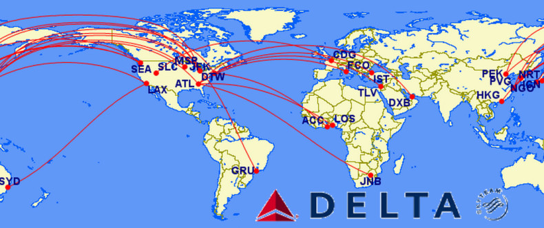 The 12 Most Popular International Routes of Delta Airlines