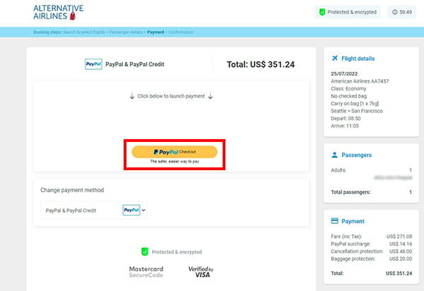 When You Pay American Airlines With Paypal?