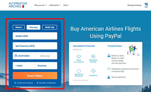 Does American Airline Accept Paypal?