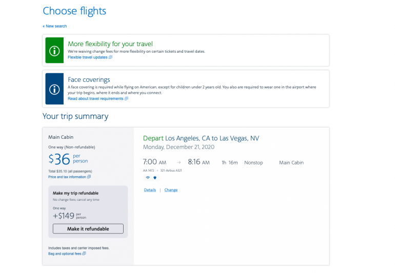 Are American Airlines Seat Fees Refundable?