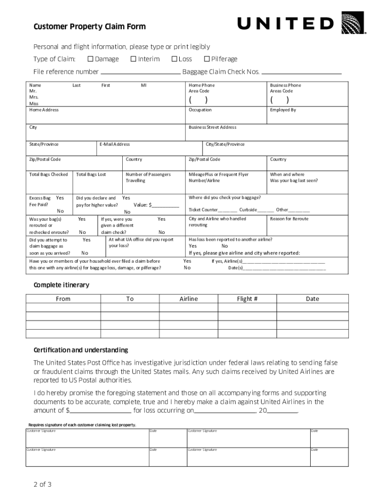 How to File a Claim With United Airlines?