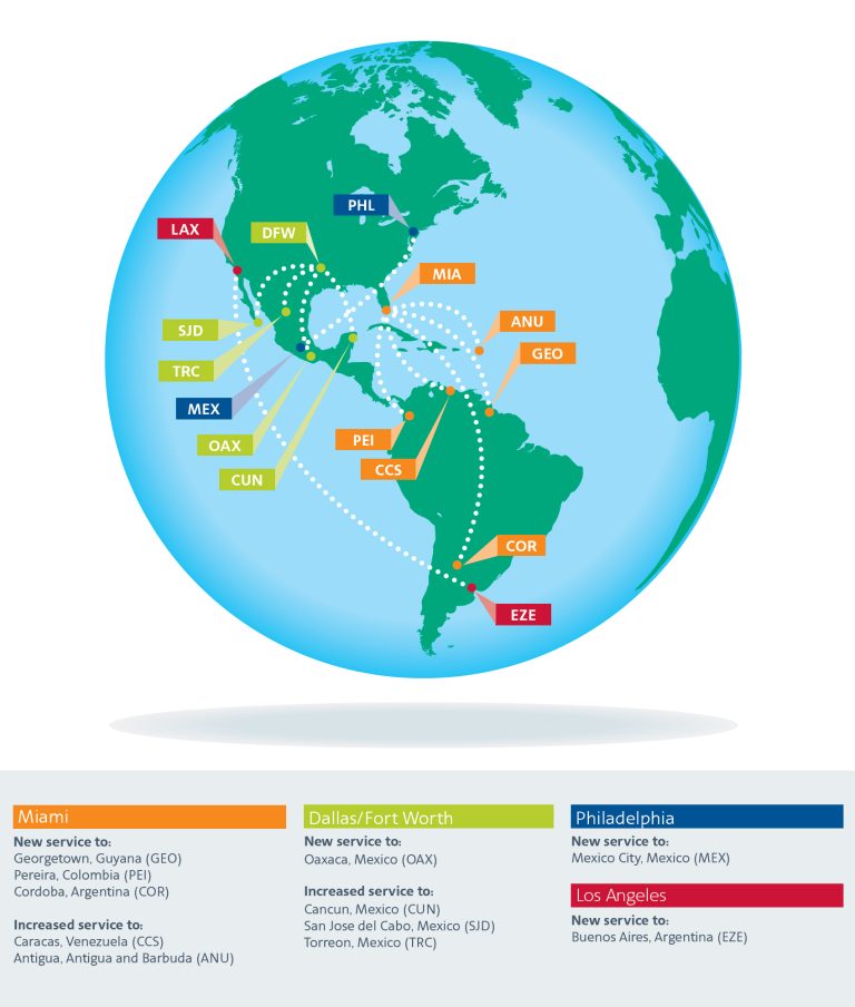 Where Does American Airlines Fly In Mexico?