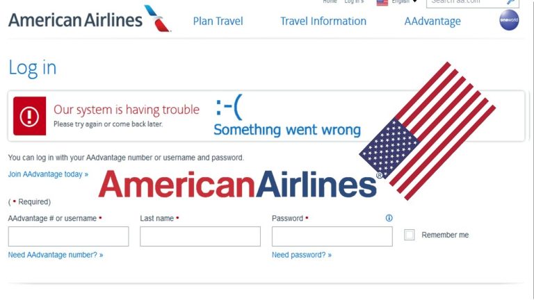 What Is Wrong With American Airlines Website?