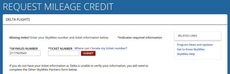 What is My Delta Airlines Skymiles Number?