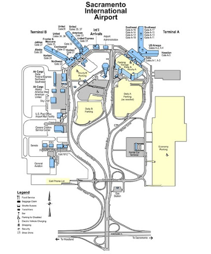 What Terminal is United Airlines at Sacramento Airport?