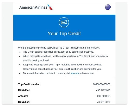 When Do American Airlines Flight Credits Expire?